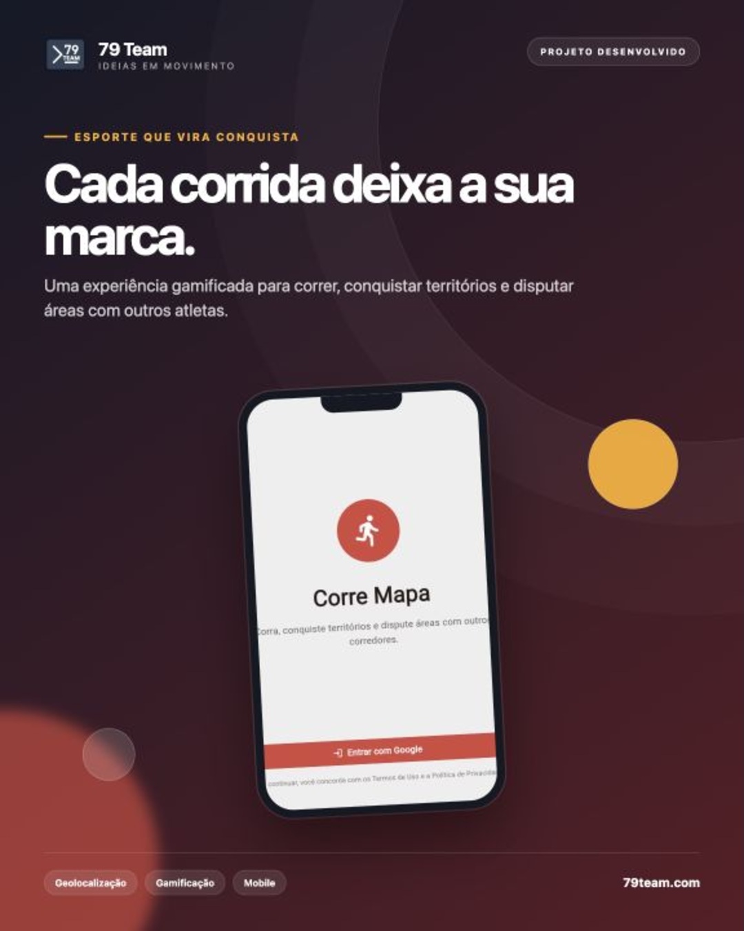 Corre Mapa — Aplicativo móvel